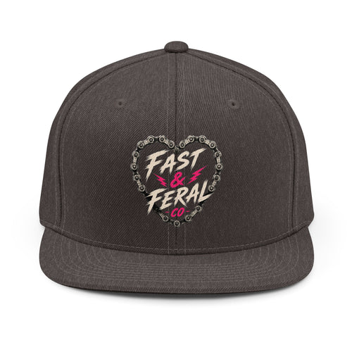 Fast & Feral Heart Snapback Hat